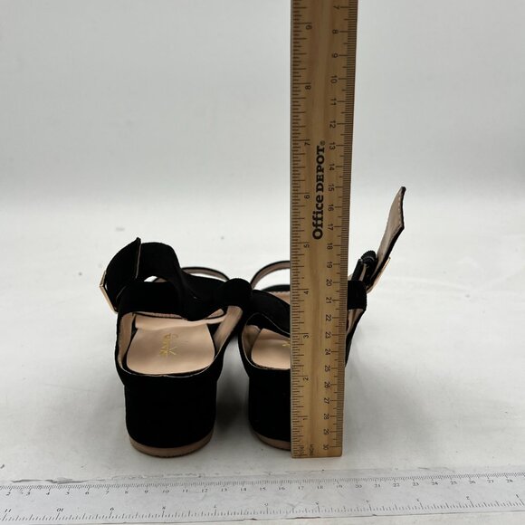 XYD Strappy Low Heel Sandal Pumps for Women Open Toe Ankle Strap Slingback - Picture 5 of 8